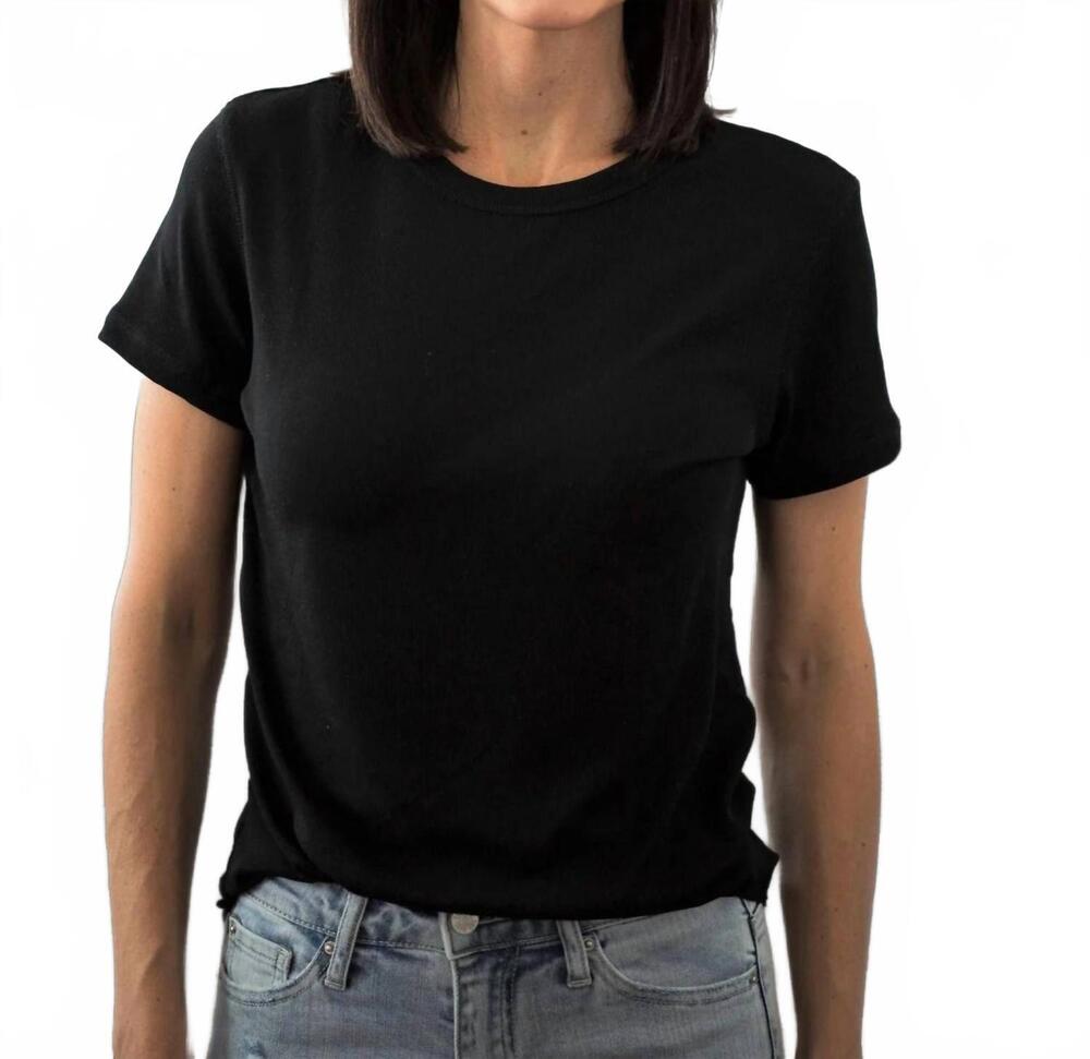 NEW WISHLIST eisley ribbed top in black